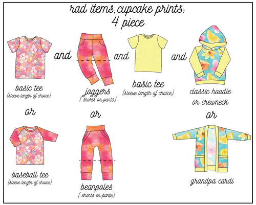 Spring 4 Piece Capsule: Rad Items, Cupcake Colours