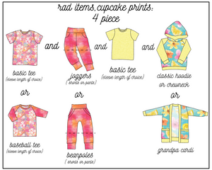 Spring 4 Piece Capsule: Rad Items, Cupcake Colours