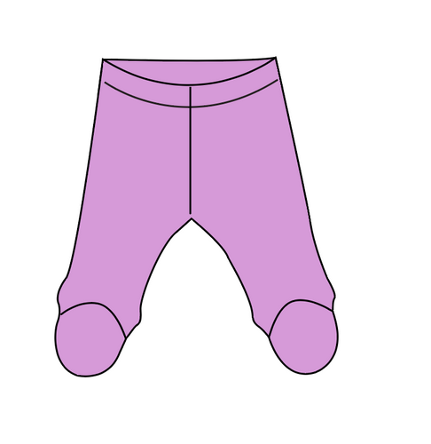 Solids Sale Newborn Footed Pants