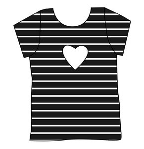 Solids Sale Cambria Heart Back Tee