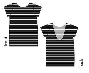 Solids Sale Low Back Ballerina Tee