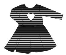 Load image into Gallery viewer, Solids Sale Molly Heart Back Twirly Dress