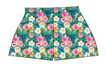 Load image into Gallery viewer, Teal Floral Ladies&#39; Lounge Shorts