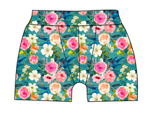 Load image into Gallery viewer, Teal Floral Mens&#39; Boxer Briefs