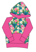 Load image into Gallery viewer, Teal Floral Mens&#39; Hoodie