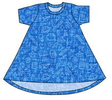 Load image into Gallery viewer, Academic Doodles Basic T-Shirt Dress