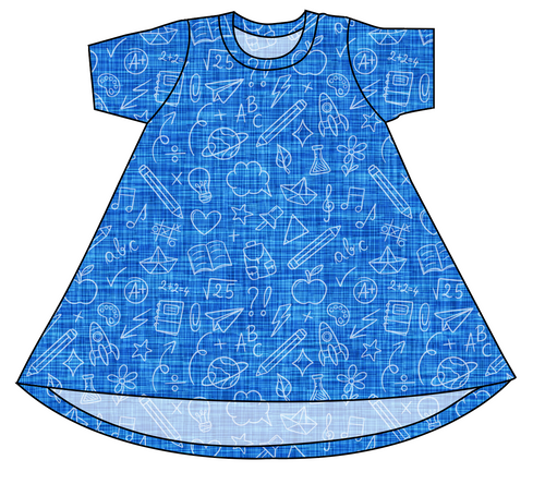 Academic Doodles Basic T-Shirt Dress
