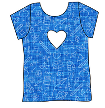 Load image into Gallery viewer, Academic Doodles Cambria Heart Back Tee
