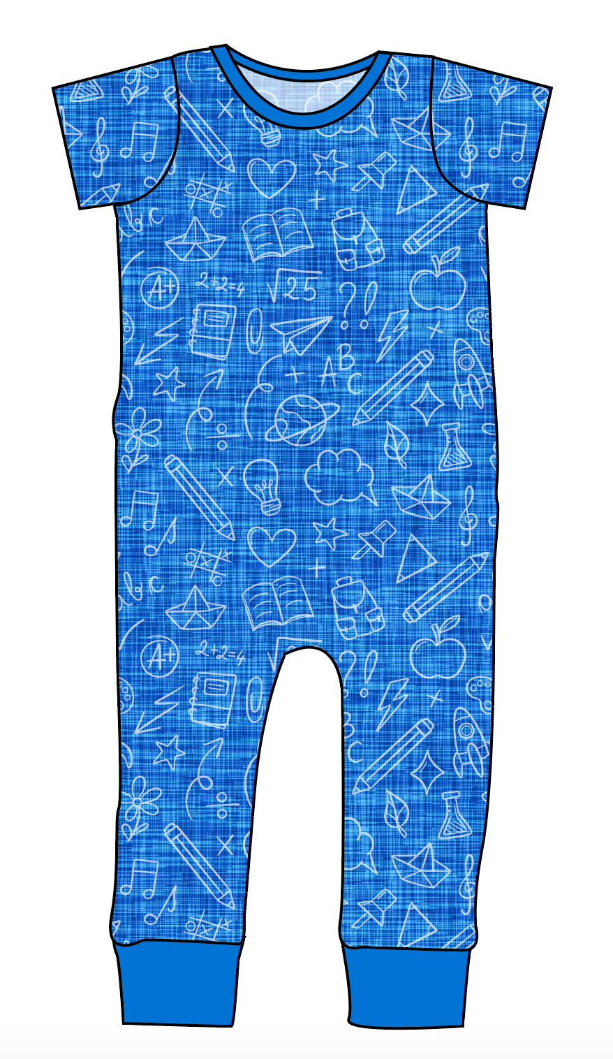 Academic Doodles Emmett Pants And Shorts T-Shirt Romper