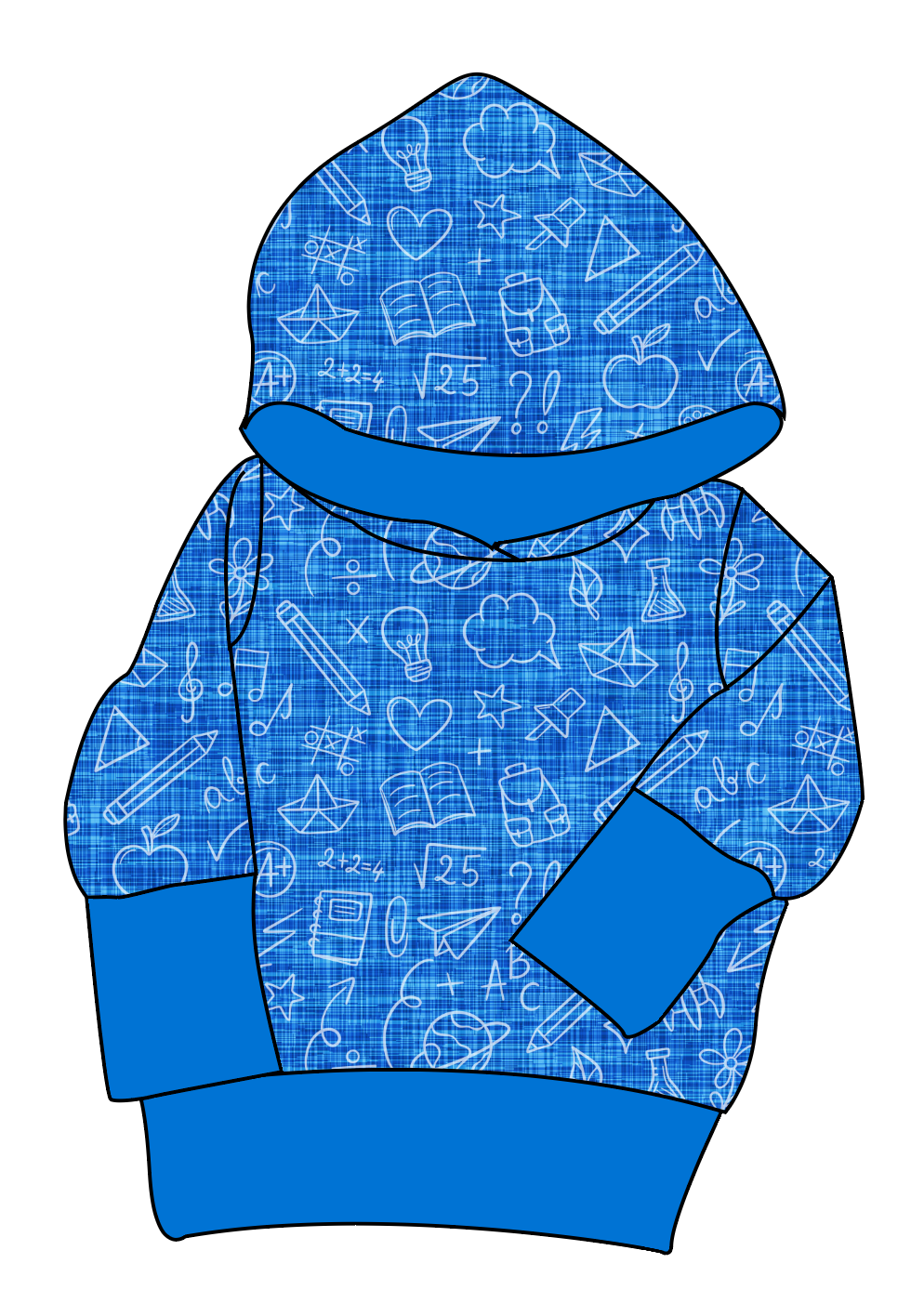 Academic Doodles Grow With Me Hoodie (or Crewneck)