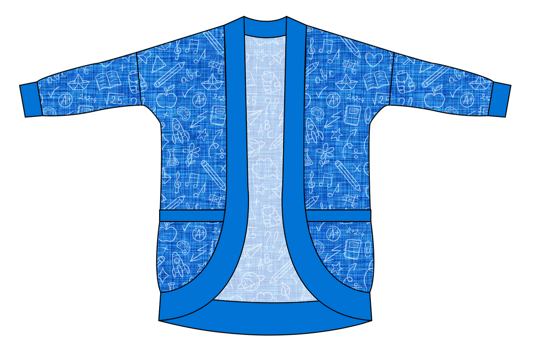 Academic Doodles Ladies' Cocoon Cardigan