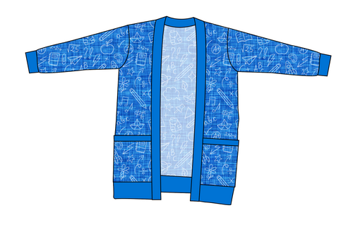 Academic Doodles Ladies' Grandpa Cardigan