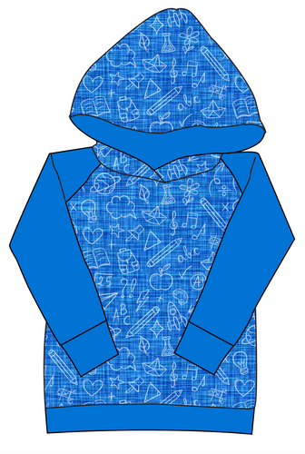 Academic Doodles Ladies Hoodie