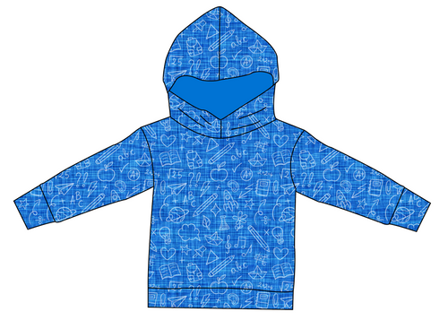 Academic Doodles Ladies Oversized Hoodie