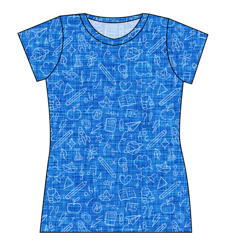 Academic Doodles Ladies' Basic Tee