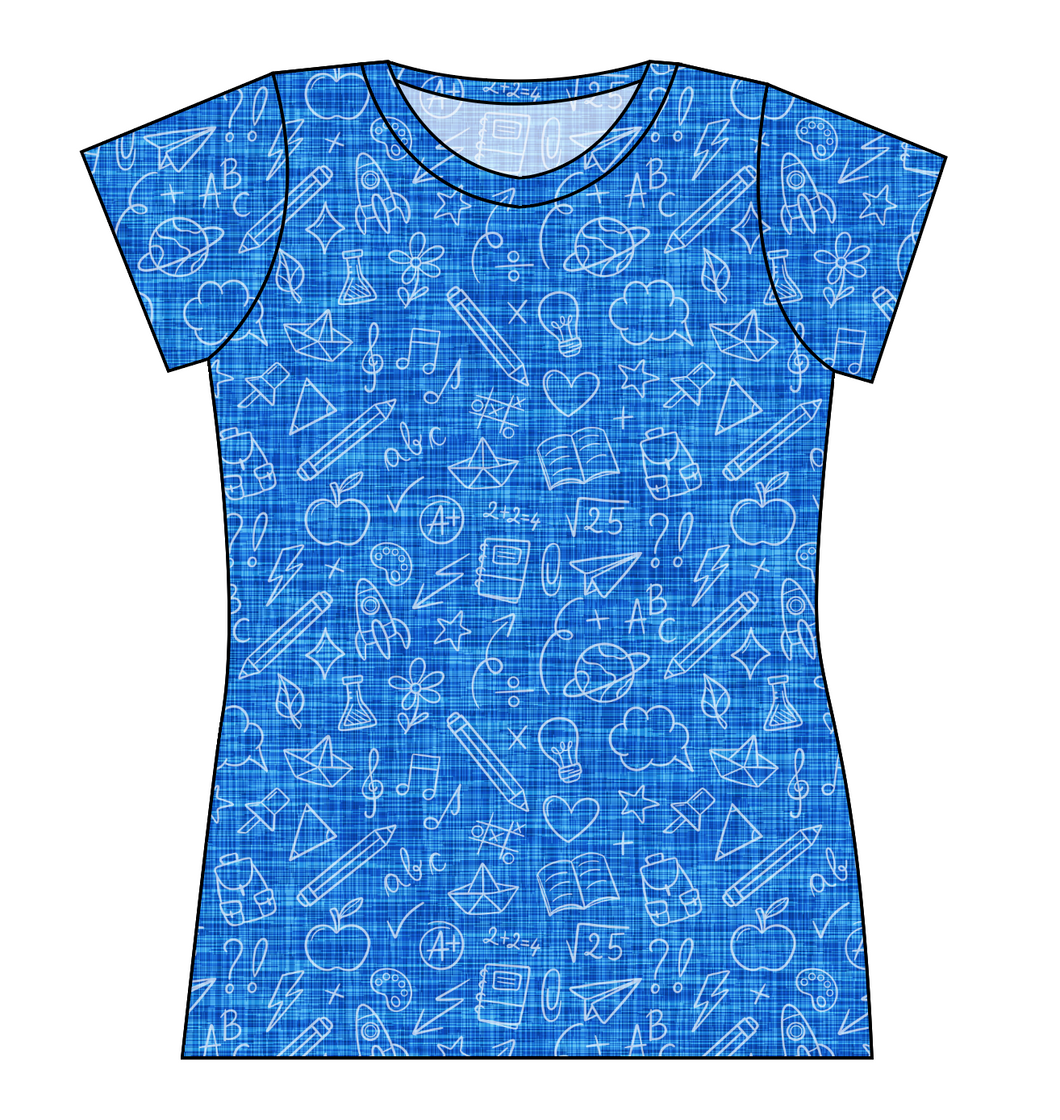 Academic Doodles Ladies' Basic Tee