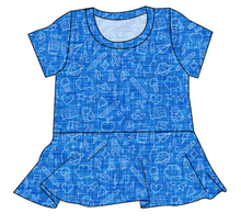 Load image into Gallery viewer, Academic Doodles Ladies&#39; Peplum Top
