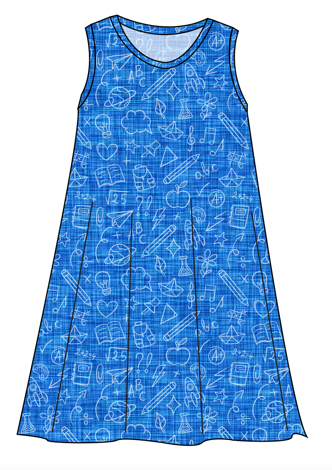 Academic Doodles Ladies' Swing Dress