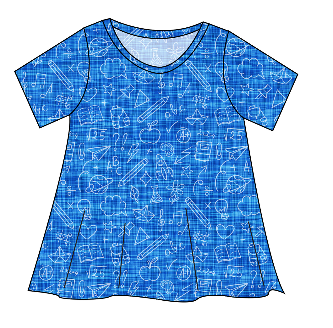 Academic Doodles Ladies' Swing Tee