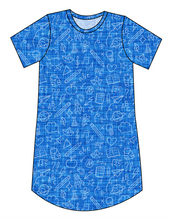 Load image into Gallery viewer, Academic Doodles Ladies&#39; T-Shirt Dress
