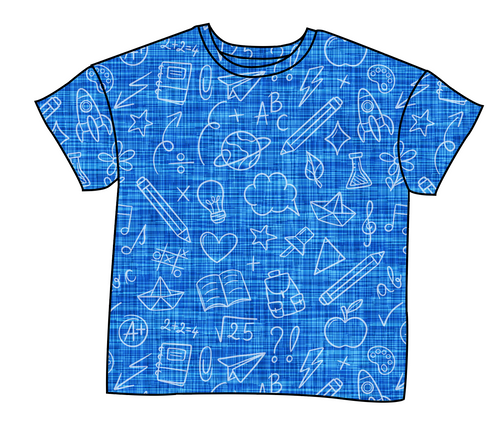 Academic Doodles Oversized Tee