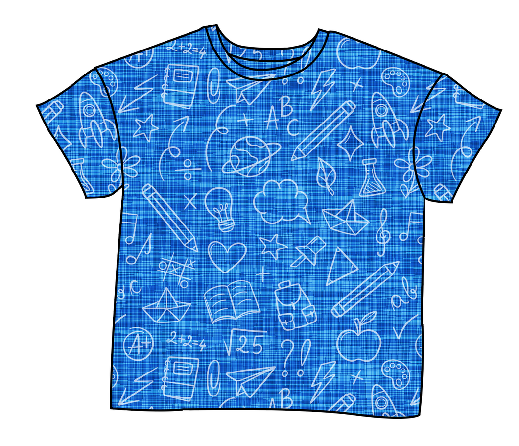 Academic Doodles Oversized Tee