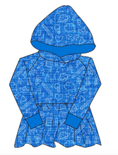 Load image into Gallery viewer, Academic Doodles Peplum Hoodie (or Crewneck)