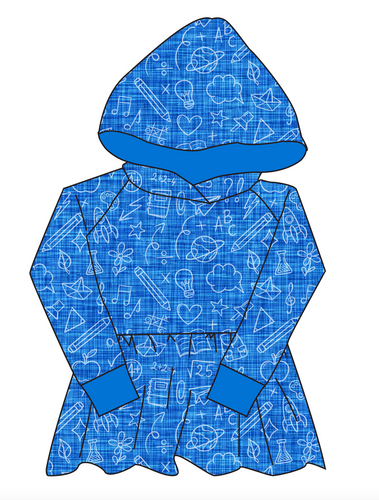 Academic Doodles Peplum Hoodie (or Crewneck)