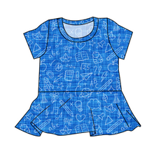 Load image into Gallery viewer, Academic Doodles Peplum Top