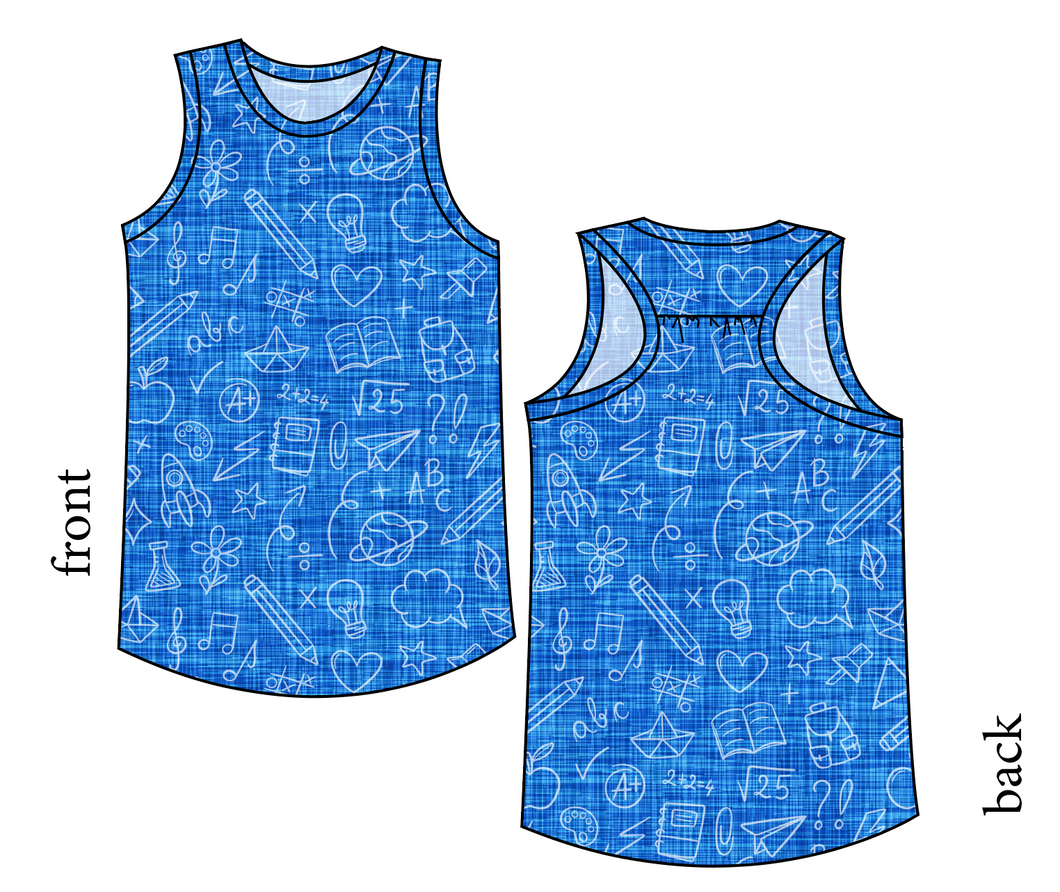 Academic Doodles Summer Tank