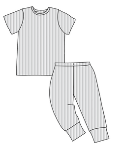 Bamboo Ribbing: Fall & Halloween Prints Basic Loungewear Set