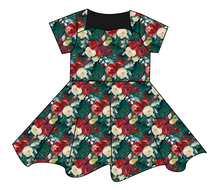 Load image into Gallery viewer, Merry Floral Sweetheart Twirly Dress