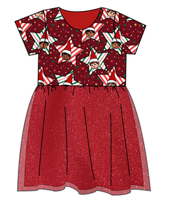 Elf Stars Tulle Dress