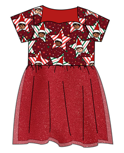 Elf Stars Tulle Dress