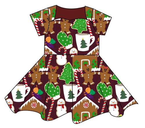 Festive Treats Sweetheart Twirly Dress