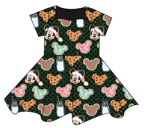 Milk and Mickeys Sweetheart Twirly Dress
