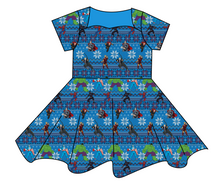 Load image into Gallery viewer, Holiday Heroes Sweetheart Twirly Dress