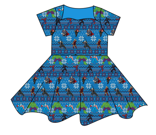 Holiday Heroes Sweetheart Twirly Dress