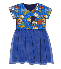 Load image into Gallery viewer, Hanukkah Special Tulle Dress