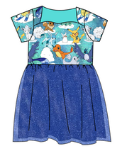 Load image into Gallery viewer, Poke Fun in the Snow Tulle Dress