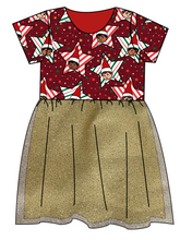 Load image into Gallery viewer, Elf Stars Tulle Dress