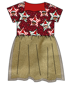 Elf Stars Tulle Dress
