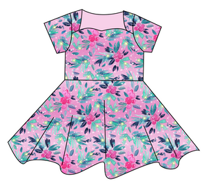 Cupcake Greenery Sweetheart Twirly Dress