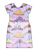 Load image into Gallery viewer, Athletic Prints Magical Birthday Ladies Romper Dress
