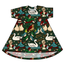 Load image into Gallery viewer, Twelve Days of Christmas Basic T-Shirt Dress