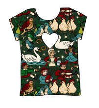 Load image into Gallery viewer, Twelve Days of Christmas Cambria Heart Back Tee