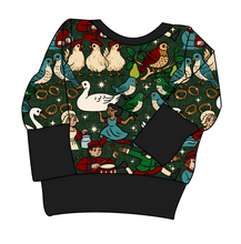 Load image into Gallery viewer, Twelve Days of Christmas Grow With Me Hoodie (or Crewneck)
