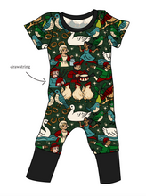 Load image into Gallery viewer, Twelve Days of Christmas Grow With Me Pants And Shorts Romper