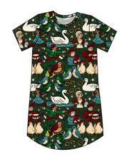 Load image into Gallery viewer, Twelve Days of Christmas Ladies' T-Shirt Dress