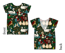 Load image into Gallery viewer, Twelve Days of Christmas Low Back Ballerina Tee